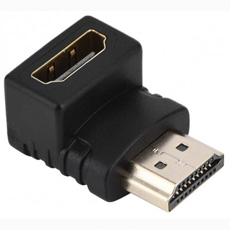 Переходник HDMI "шт" - HDMI "гн" угловой Premier 5-892